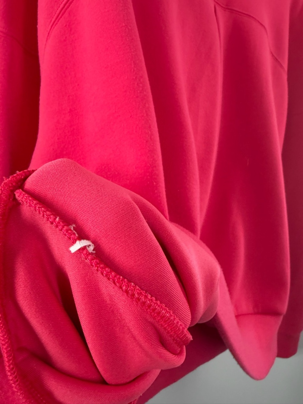 Spanx Air Essentials Cerise Hot Pink Sweatshirt - Picture 9 of 9